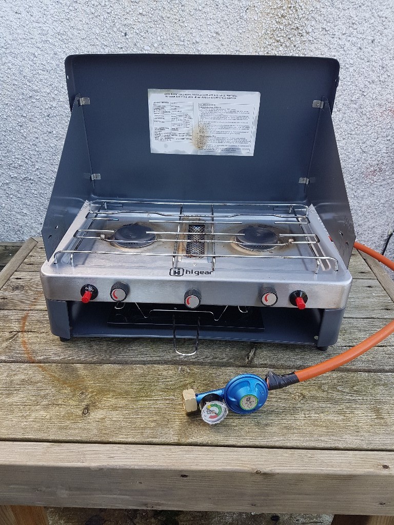 Camping Hi Gear 2 burner stove with grill in Glasgow