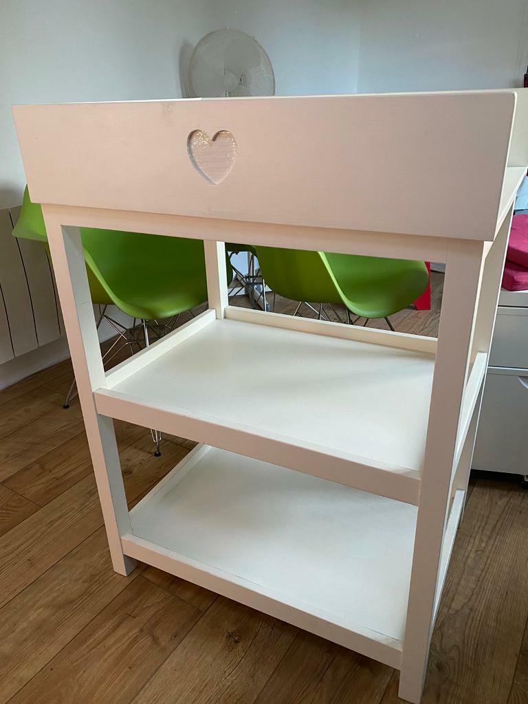 White wooden baby change unit in Tonbridge, Kent Gumtree