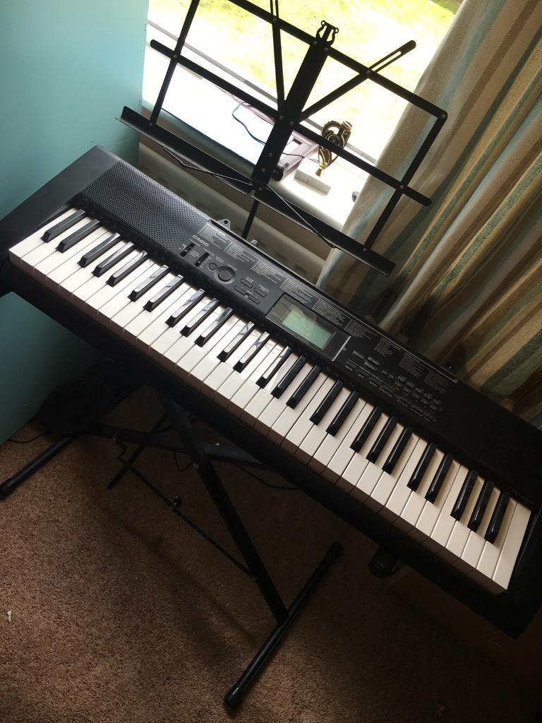Casio keyboard with stand and music stand in Armagh, County Armagh
