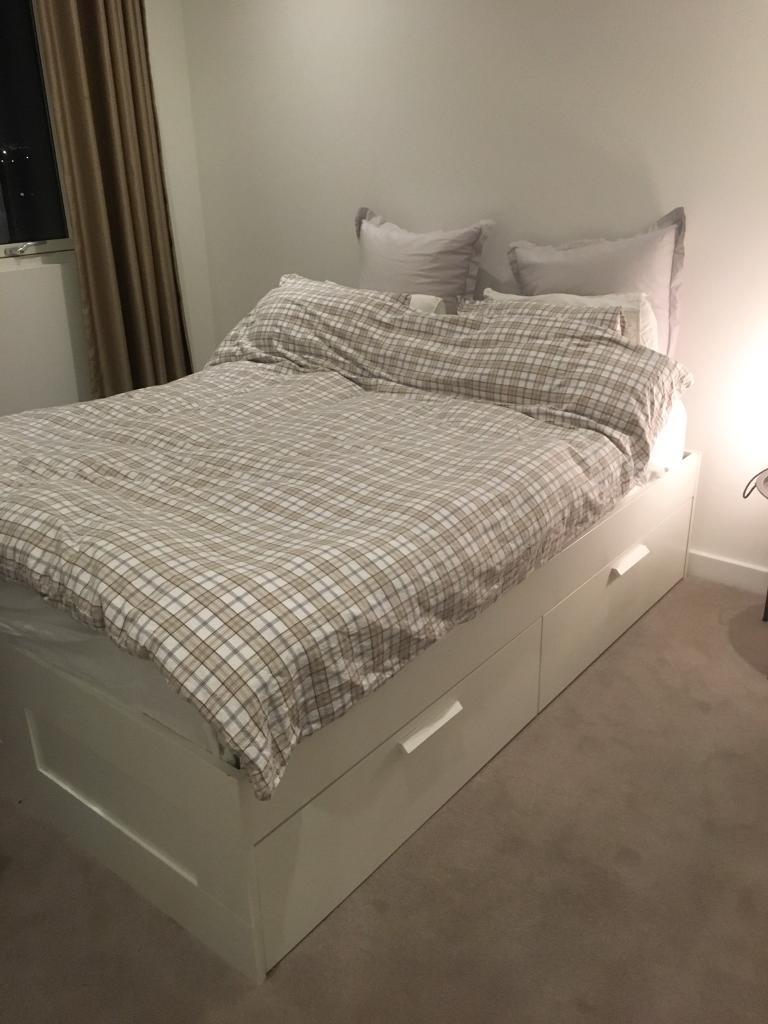 IKEA BRIMNES king size bed with storage in New Cross, London Gumtree