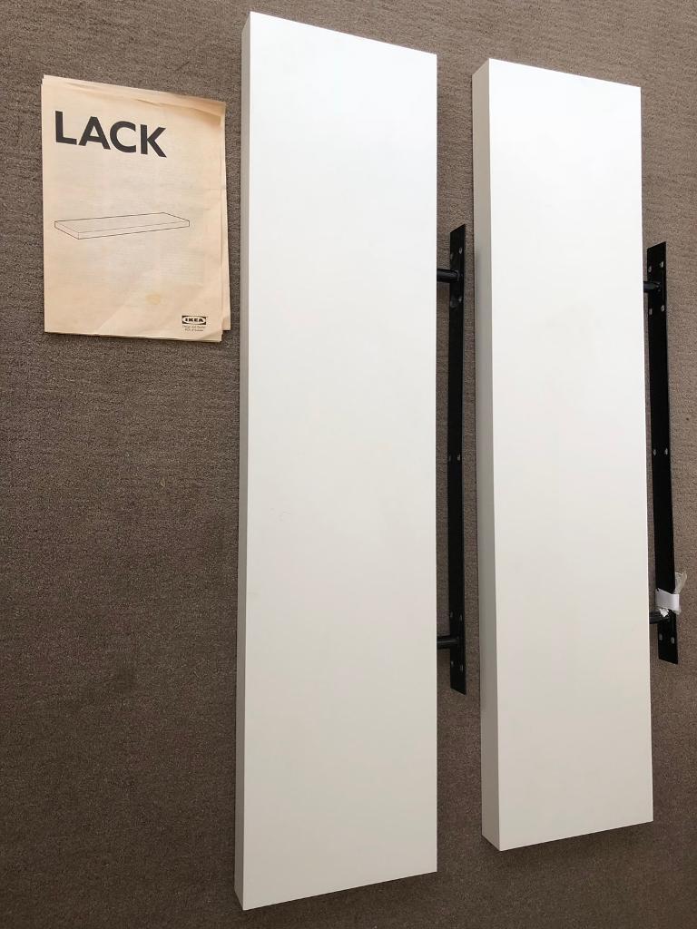 Ikea lack shelves x2 110cm long white in Larkfield, Kent Gumtree