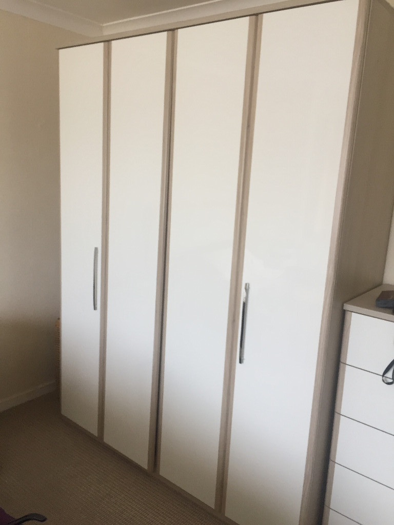 Harveys Bedroom Furniture Set 2x Double Wardrobes 2 X Drawers