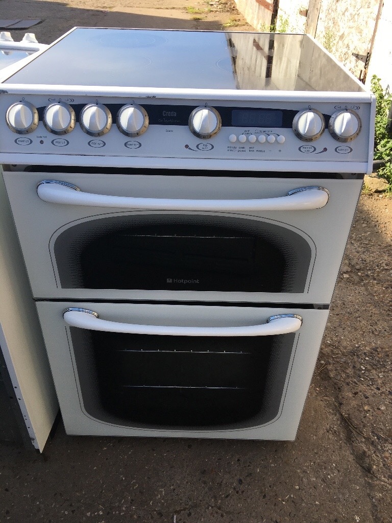 Creda C361E 60cm Double Electric Cooker in White 3039 in Ipswich