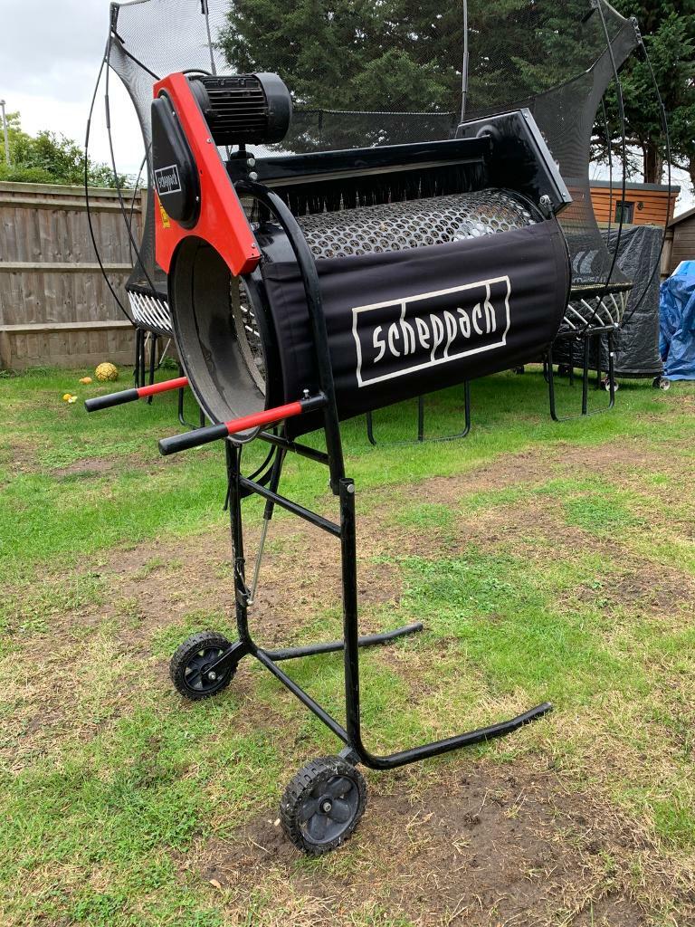 SCHEPPACH RS350 230V ROTARY GARDEN SIEVE ELECTRIC SOIL 4 MONTHS OLD