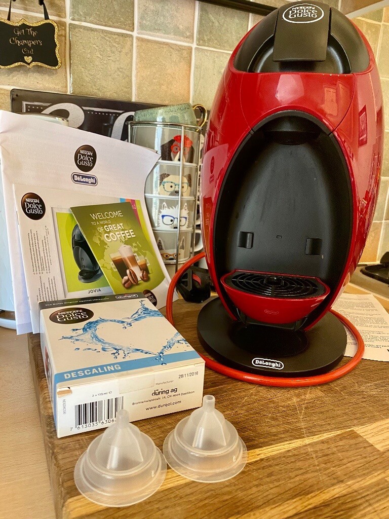 DeLonghi Nescafé *RED* Dolce Gusto Jovia Pod Capsule Coffee Machine and