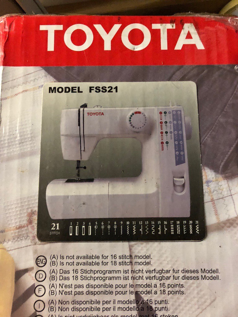 Toyota FSS21 sewing machine in Grange, Edinburgh Gumtree