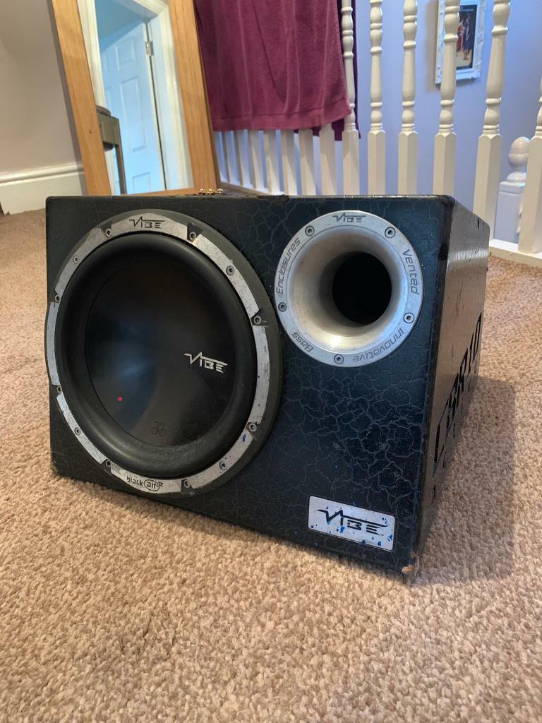 Vibe 10” 800w car subwoofer with built in amplifier(sub amp stereo
