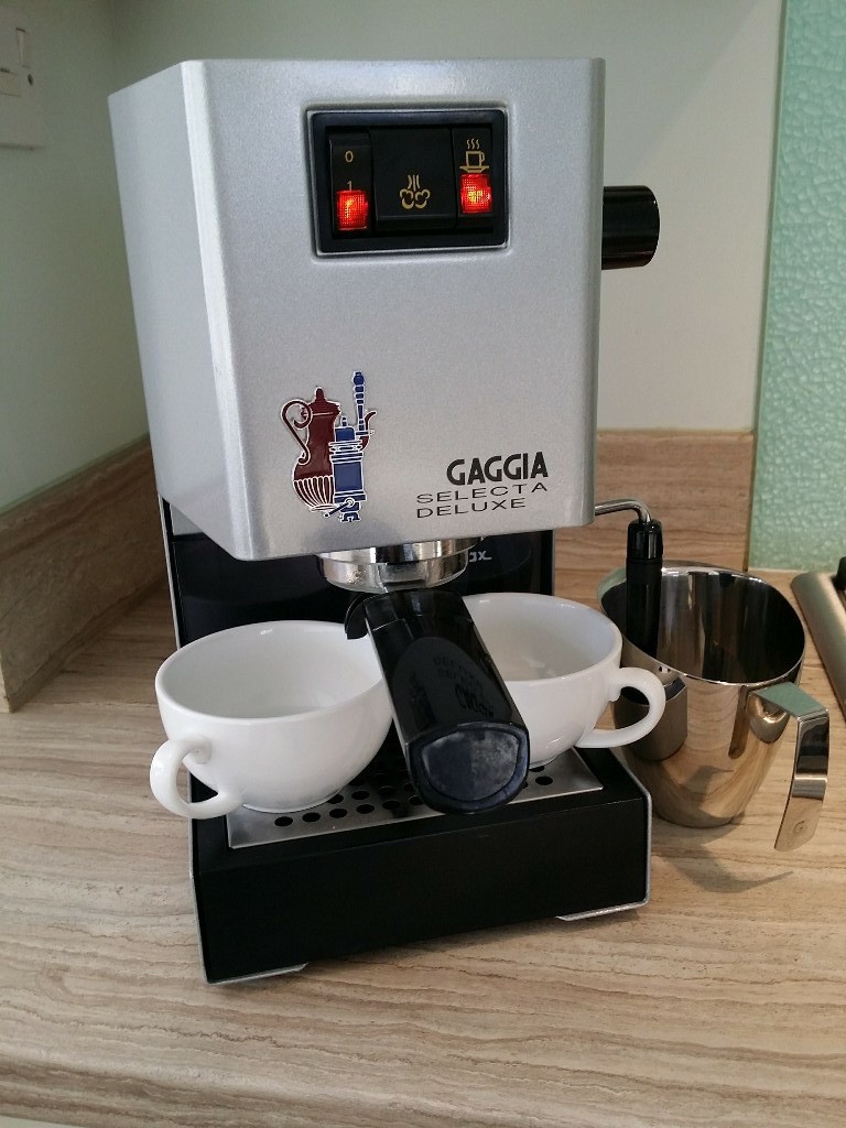 Gaggia Selecta deluxe espresso coffee machine with milk steamer wand ...