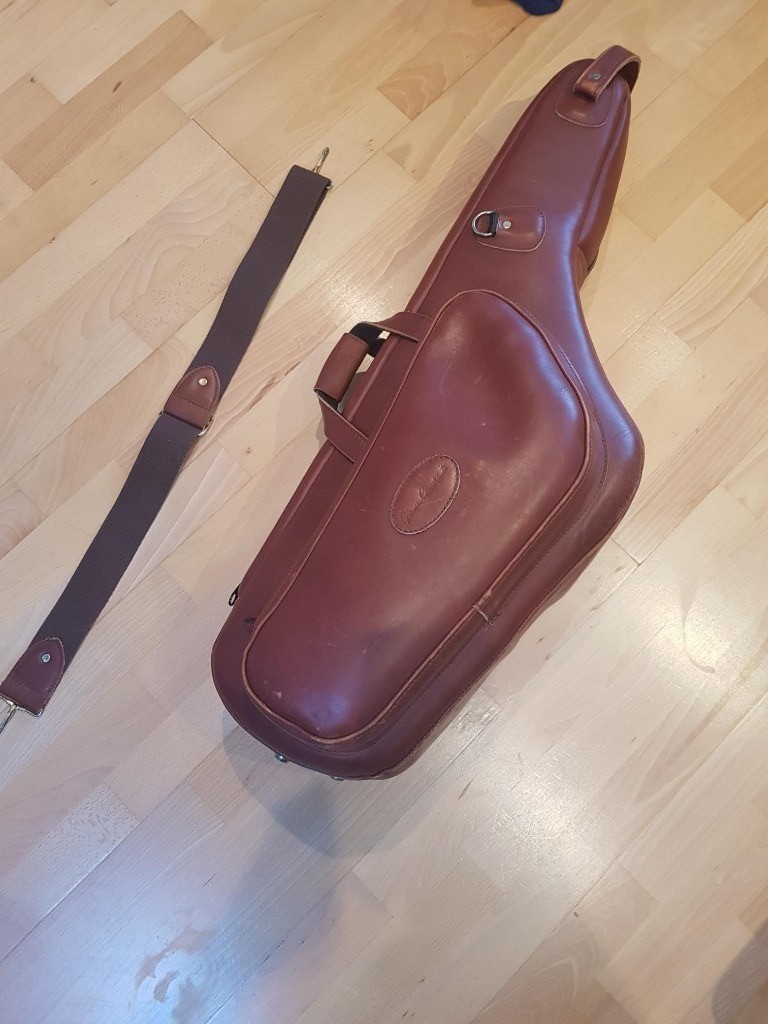 Glenn Cronkhite/Reunion Blues tenor saxophone case in East London