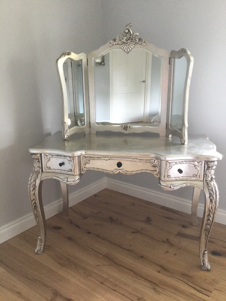 Silver dresser with mirror for sale really beautiful piece in