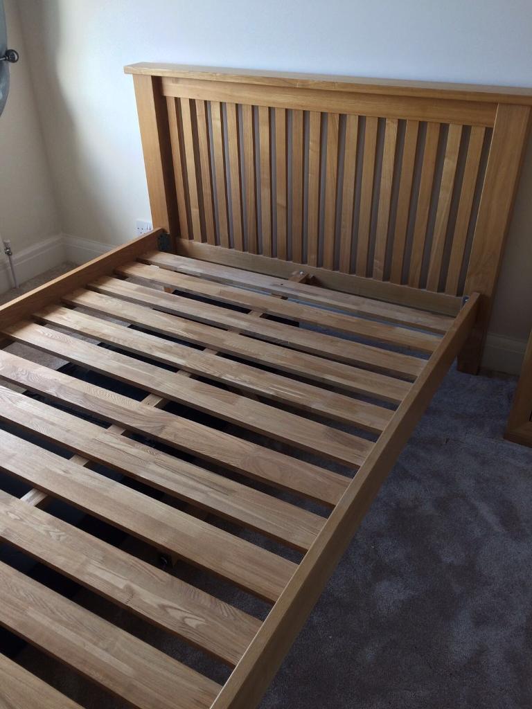Solid Oak double bed frame in Plymouth, Devon Gumtree