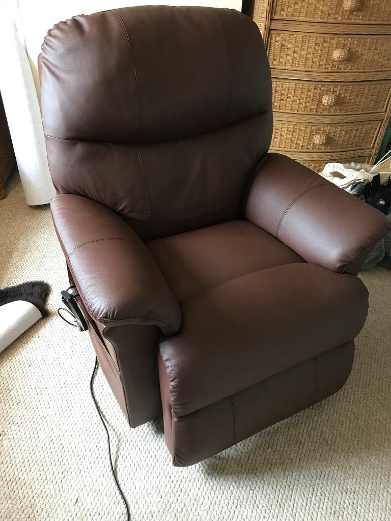 Riser/Recliner leather look chair in Oxford, Oxfordshire Gumtree