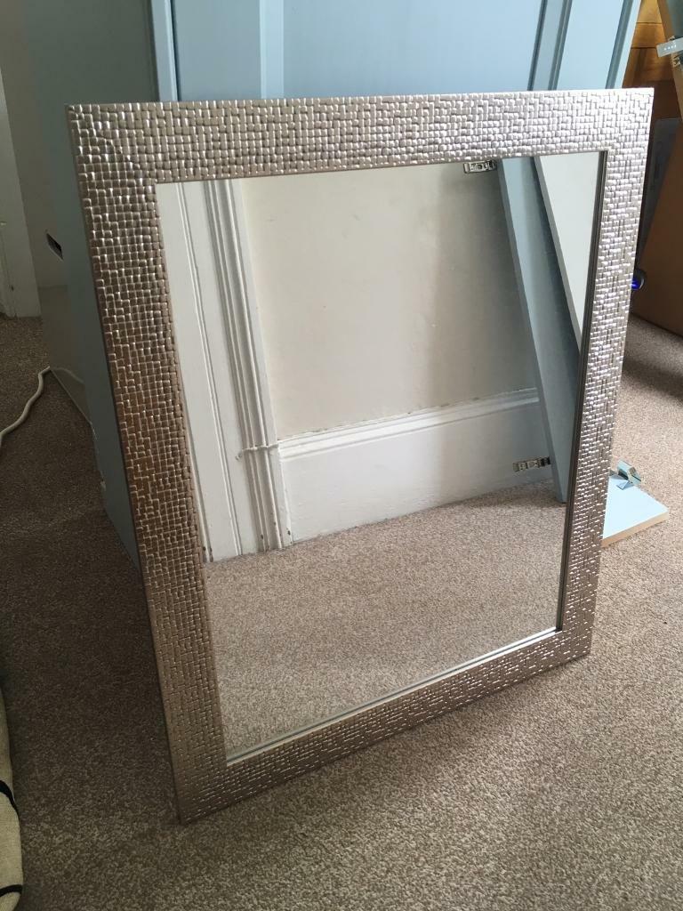 Silver framed mirror in Plymouth, Devon Gumtree