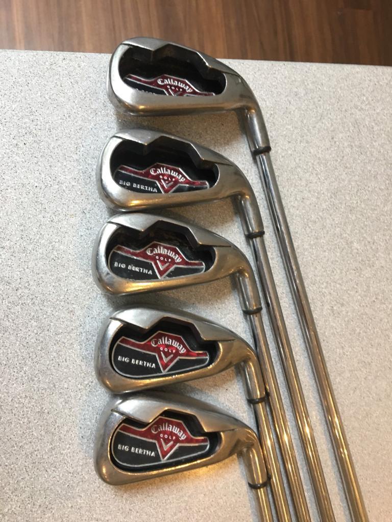 Callaway Big Bertha 2006 game improvement irons, 9 clubs 39 iron plus AW and SW. in Oxton