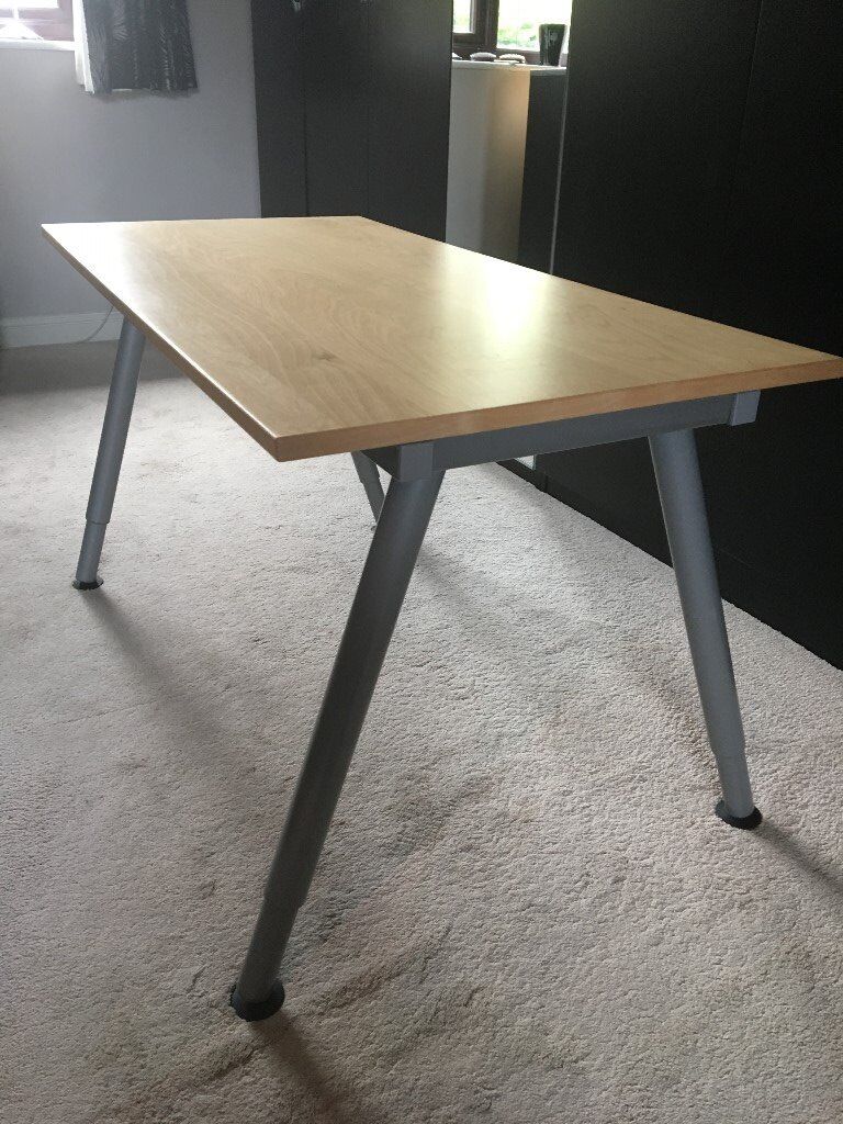  Ikea  Galant Desk  Birch colour 120  x 60 cm good 