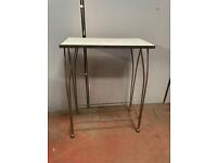 Metal and slate console table