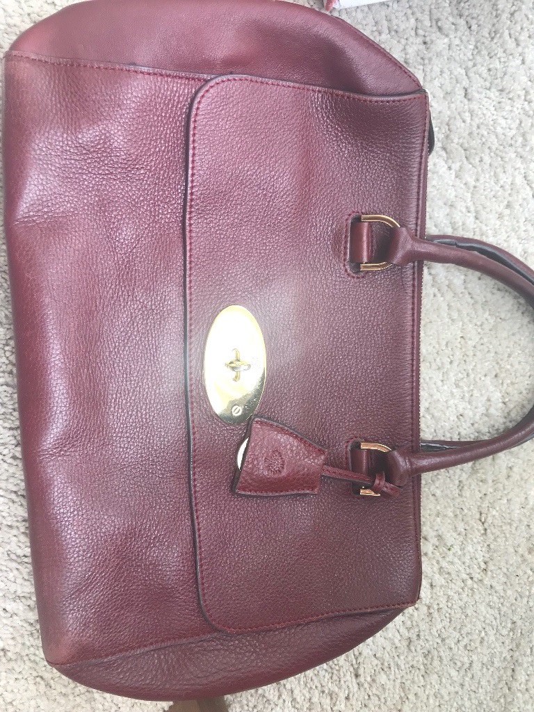 MULBERRY DEL REY STYLE LEATHER BAG IN PRELOVED USED CONDITION in