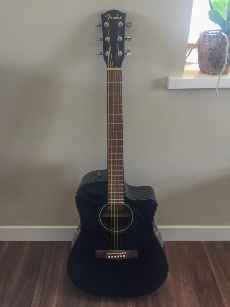 Fender semi acoustic guitar DG60CE Black in Ashington, Northumberland