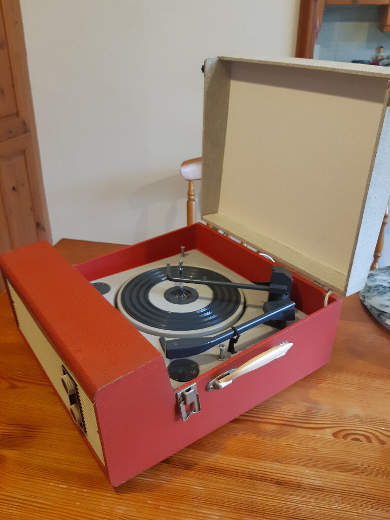 VINTAGE 1960's FIDELITY HF35 VALVE PORTABLE RECORD PLAYER ONE OWNER