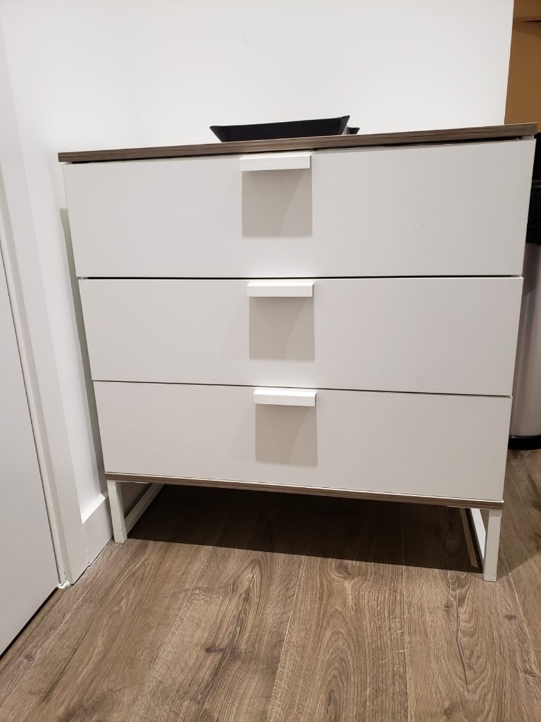 Ikea Trysil Chest Of 3 Drawers White 75x77 Cm Only 30 In