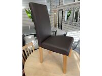 Home Pair of Midback Dining Chairs - Chocolate