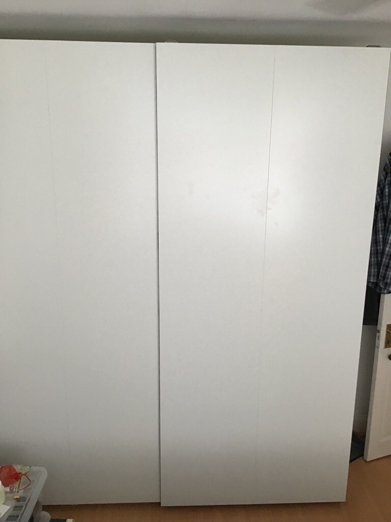 Ikea wardrobe sliding doors. HASVIK Pair of sliding doors, in
