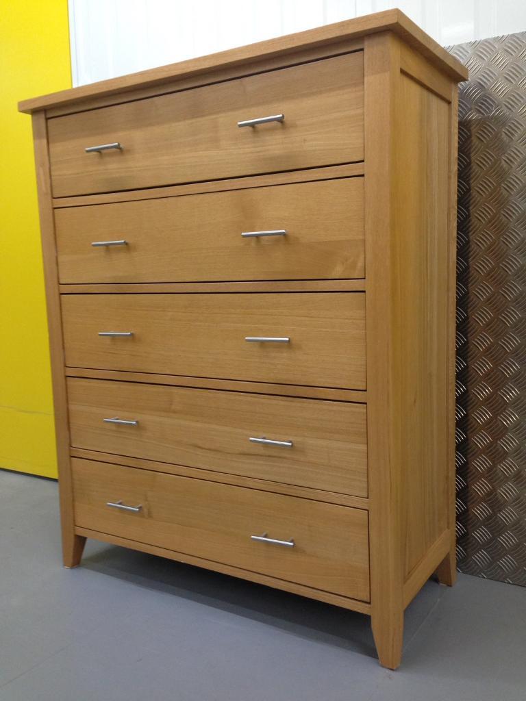 Large Solid Oak Chest Of Drawers Dresser Sideboard Furniture Laura