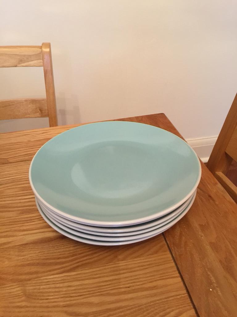 Light blue dinner plates x 6 New with tags in Llanishen, Cardiff