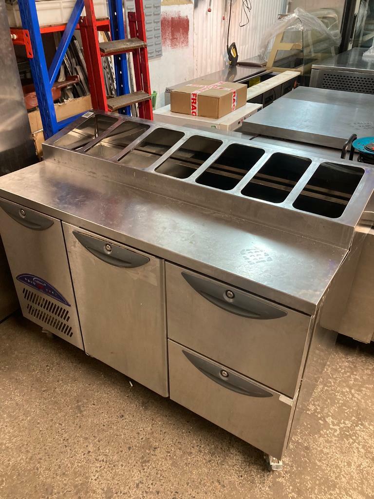 Commercial bench counter pizza fridge for shop pizza meat hahaha in