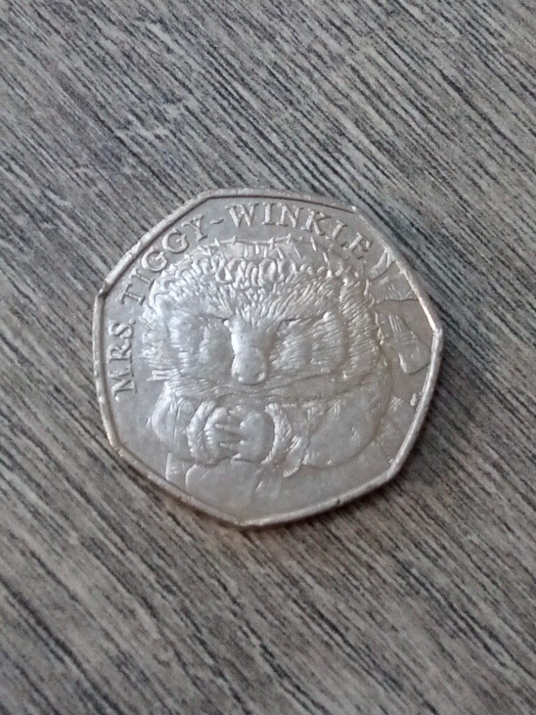Mrs Tiggy Winkle 50p collectors coin (2016 dated) (Beatrix Potter) in Ashford, Kent Gumtree