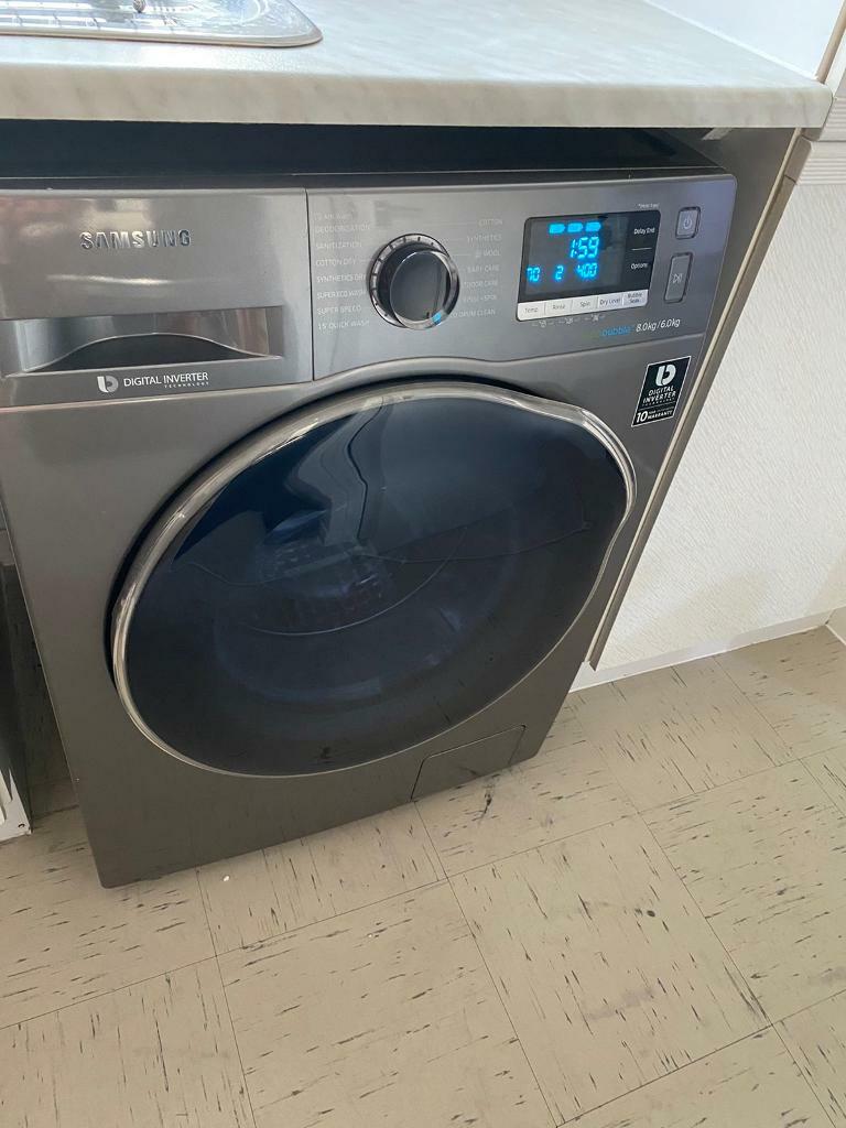 Samsung smart washer dryer washing machine 2 in 1 mint conditon 8kg