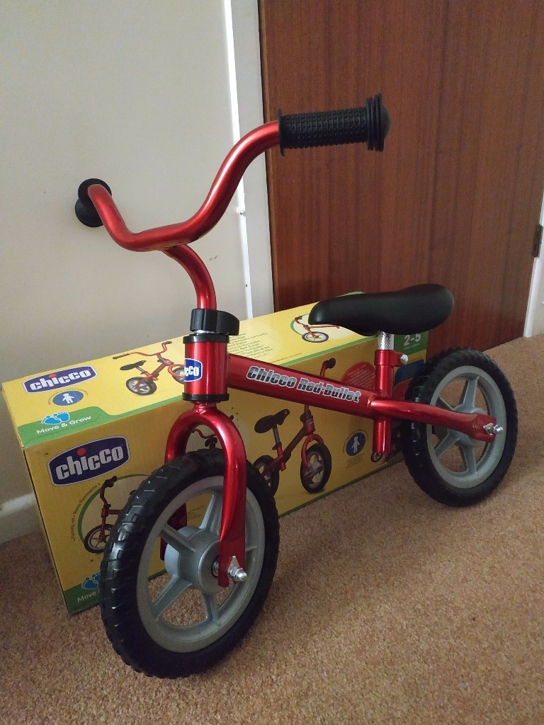 chicco red bullet balance bike