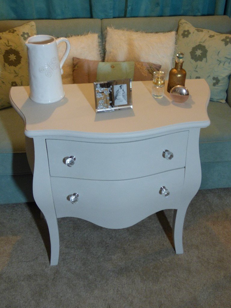 French Style Bow Fronted Chest Of Drawers In Stowmarket Suffolk