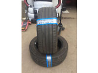 235 55 19 MICHELIN PS4 TYRES £120 THE PAIR # FREE FIT N BAL#OPN7DYS#