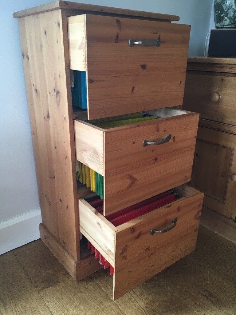 3 Drawer Pine Filing Cabinet In South Molton Devon Gumtree