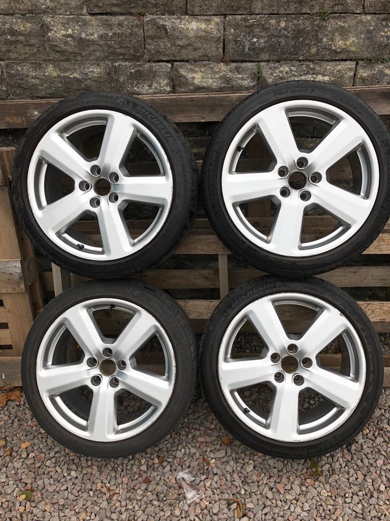 GENUINE AUDI 5 SPOKE ALLOY WHEELS 18inch 5x112. A3 A4 A6 in Cardiff