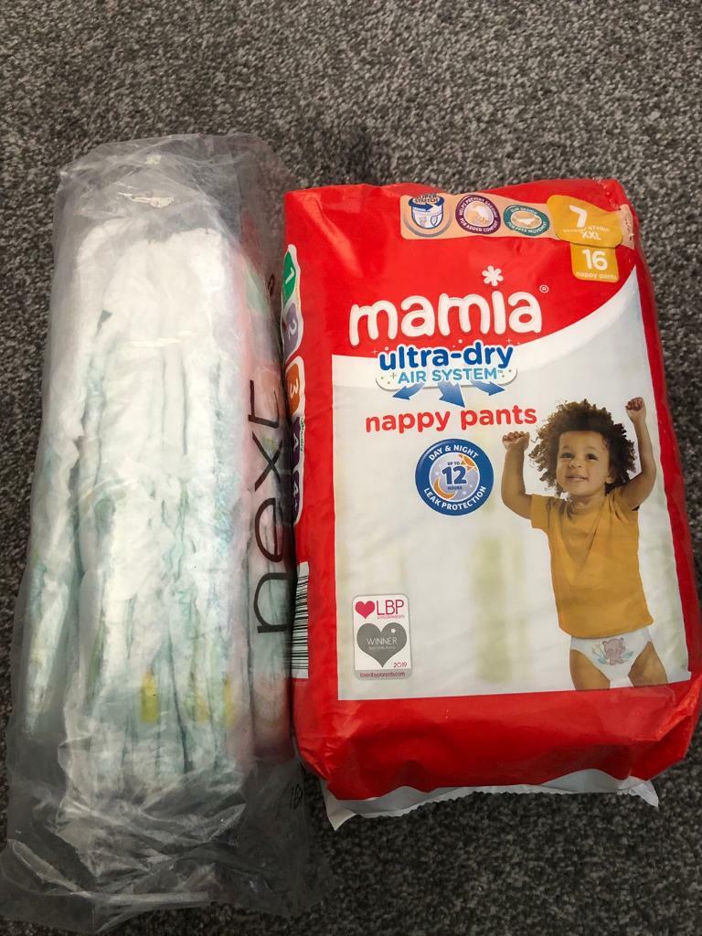 23 Mamia & pampers nappy pants size 7 in Ilminster, Somerset Gumtree