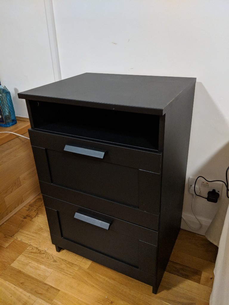 Set of 2 IKEA 'Brimnes' Nightstands Almost New in Camden Town