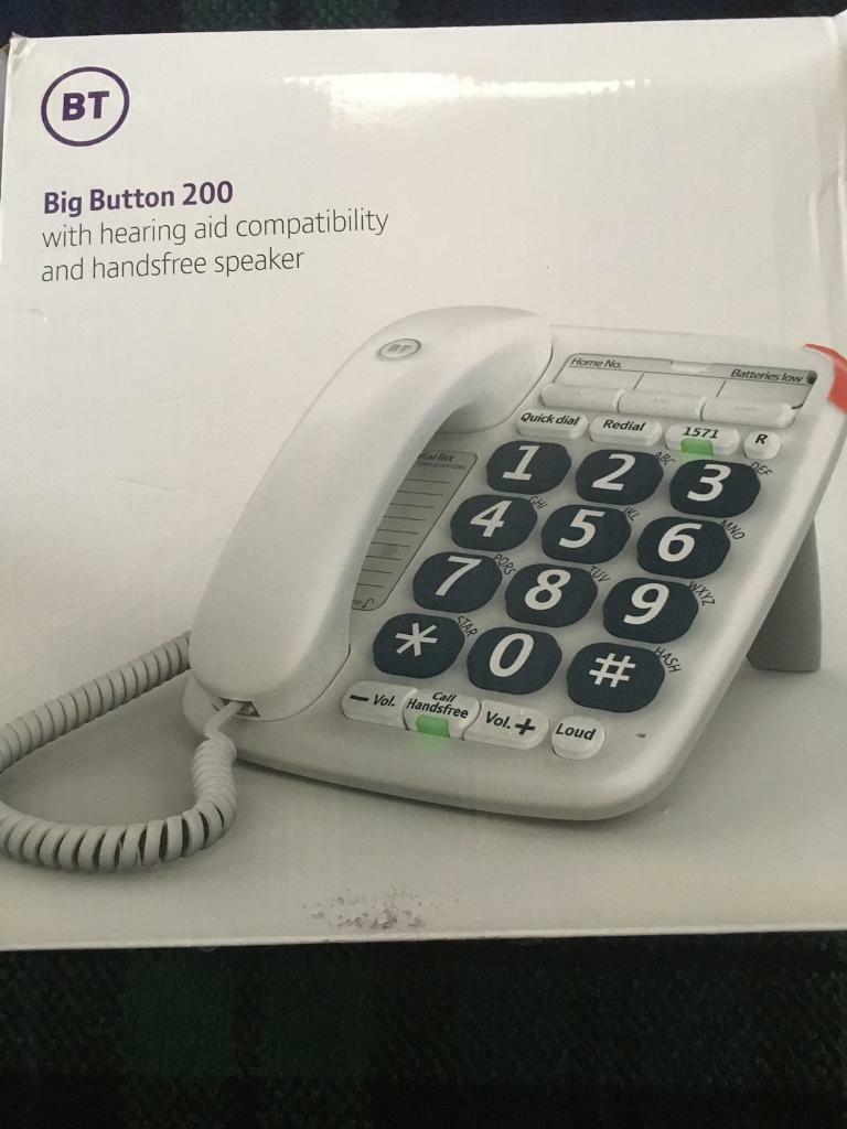 Phone Big Button Bt 200 in East Dunbartonshire Gumtree