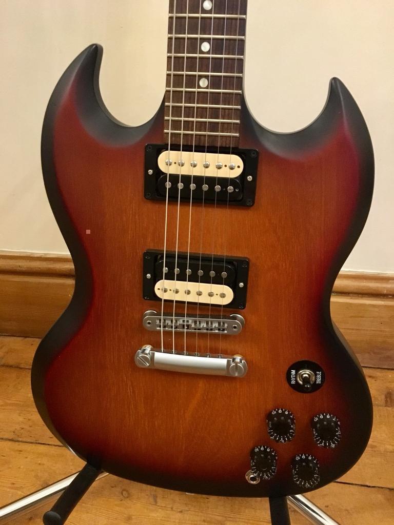 2014 Gibson SG 120 Anniversary SGJ Guitar Fireburst Satin in Anstey