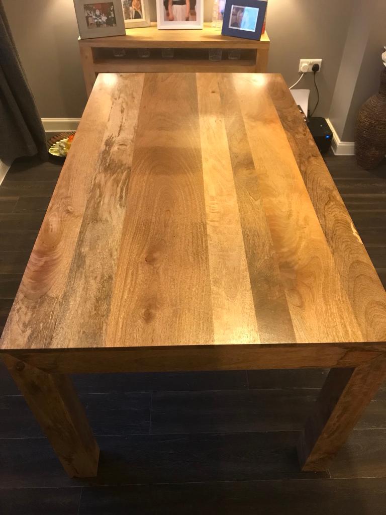 Light Mango Solid Wood Dining Table in Costessey, Norfolk Gumtree