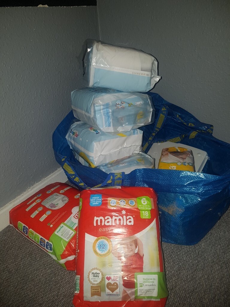 Aldi and lidl nappies mamia and lupilu size 1 and 6 in New Cross