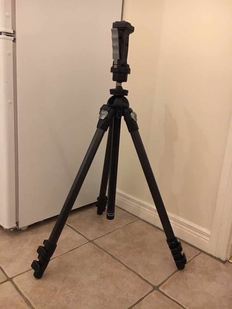 Manfrotto 055MF3 magfiber tripod with Manfrotto 222 joystick head in