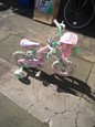 Girls Raleigh Bike with Stabilizers