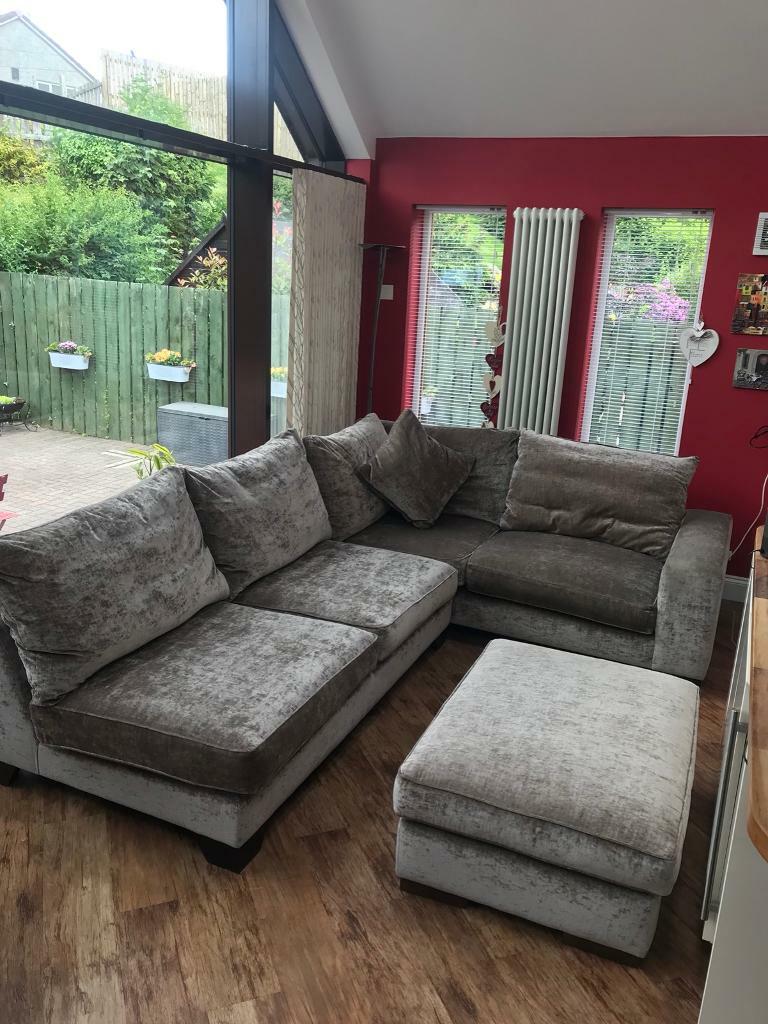Grey / Mink corner sofa in Uddingston, Glasgow Gumtree