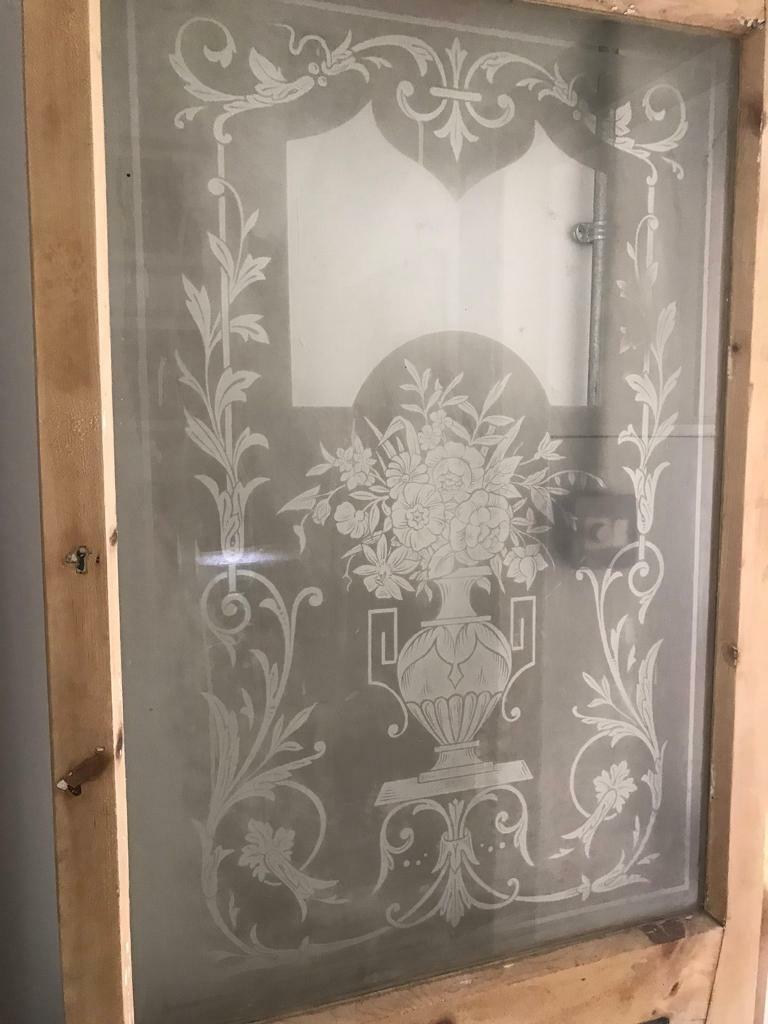 Antique etched glass door in Dundonald, Belfast Gumtree