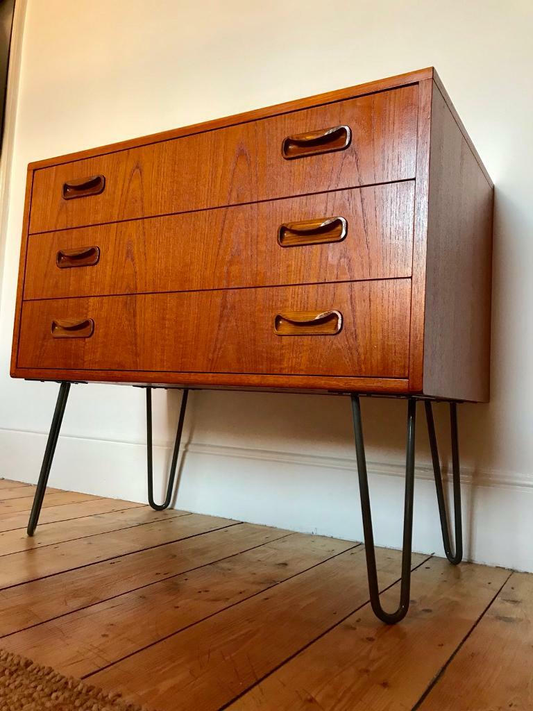 Midcentury G Plan Fresco Retro Chest Of Drawers Hairpin Legs