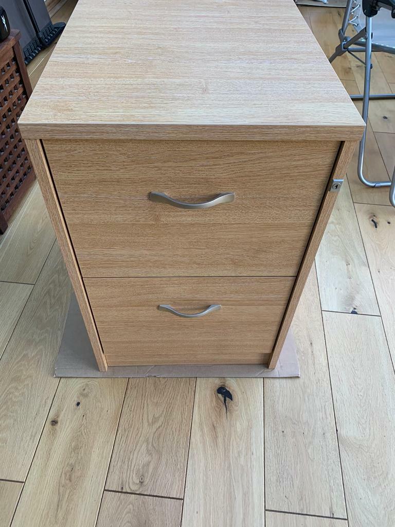 2 Drawer Wood effect filing for home or office use in Welwyn