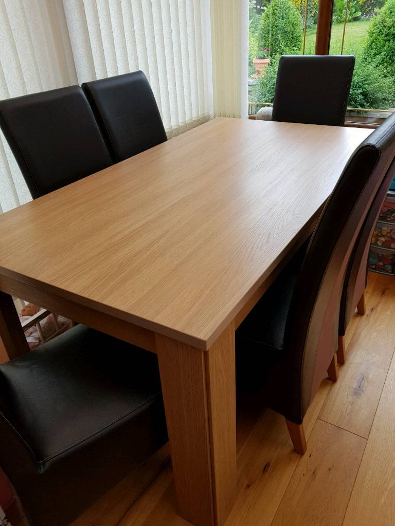 Wooden dining table with 6 chairs | in Cannock ...