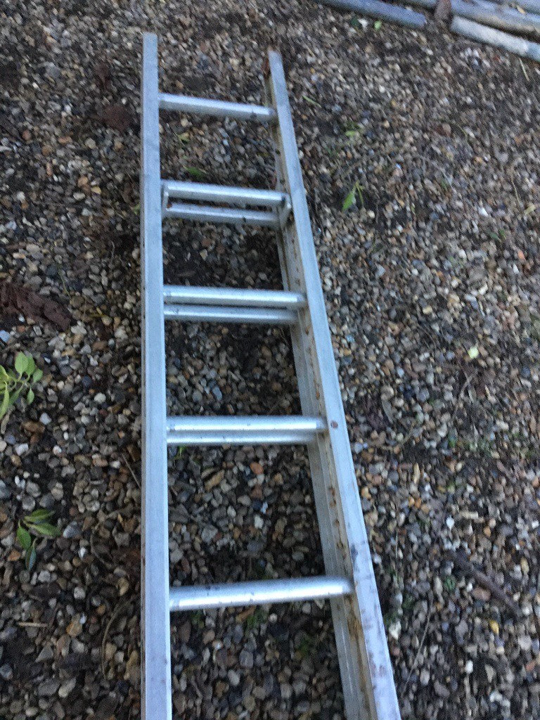 Extending double aluminium ladder 13ft/3.9 m in Norwich, Norfolk